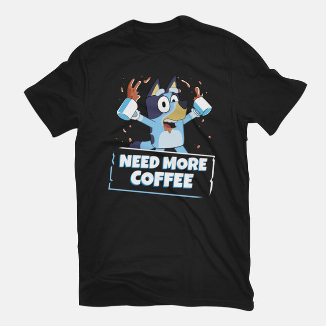 Bluey Needs More Coffee-Womens-Basic-Tee-MaxoArt