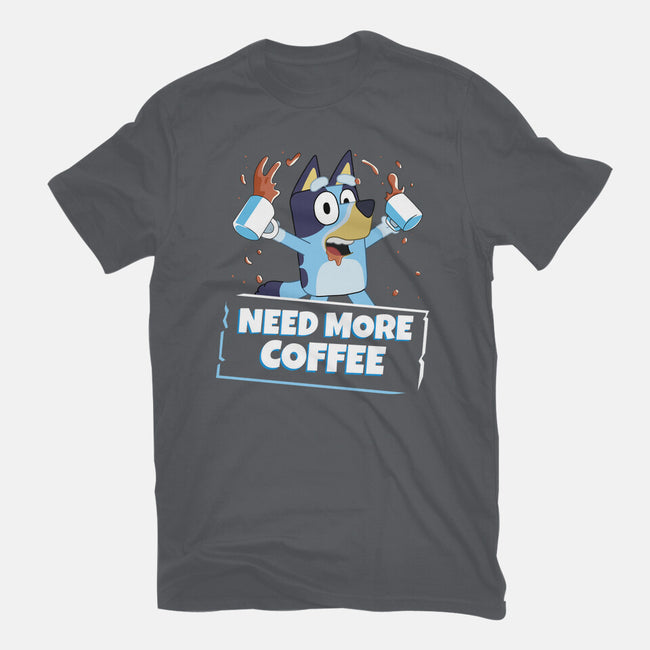 Bluey Needs More Coffee-Womens-Basic-Tee-MaxoArt