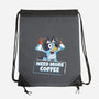 Bluey Needs More Coffee-None-Drawstring-Bag-MaxoArt