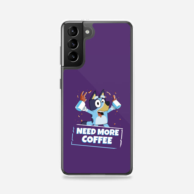 Bluey Needs More Coffee-Samsung-Snap-Phone Case-MaxoArt