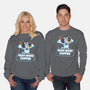 Bluey Needs More Coffee-Unisex-Crew Neck-Sweatshirt-MaxoArt