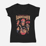 Summerween-Womens-V-Neck-Tee-eduely