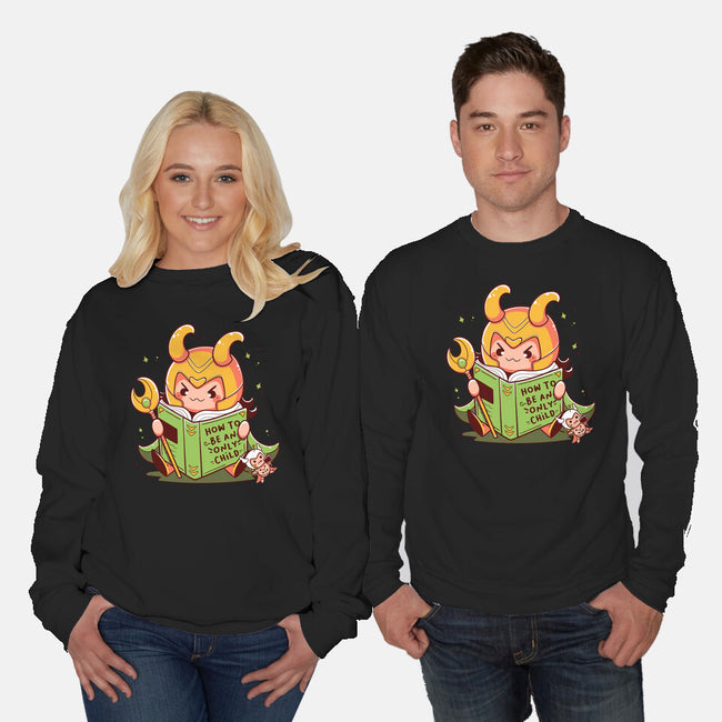 Only Child-Unisex-Crew Neck-Sweatshirt-Ca Mask