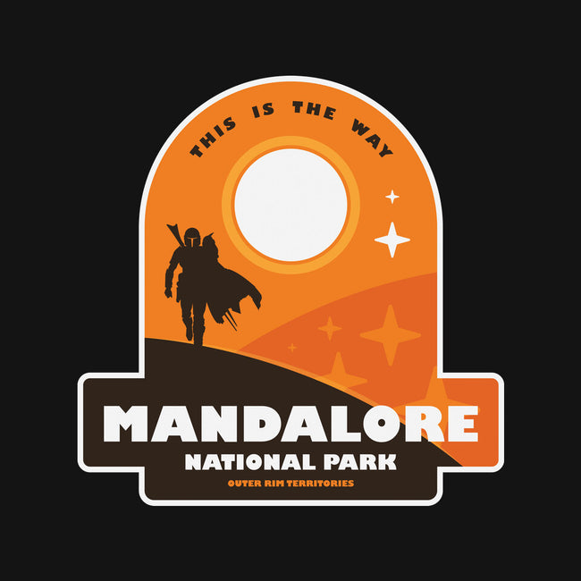 Mandalore National Park-Womens-V-Neck-Tee-BadBox