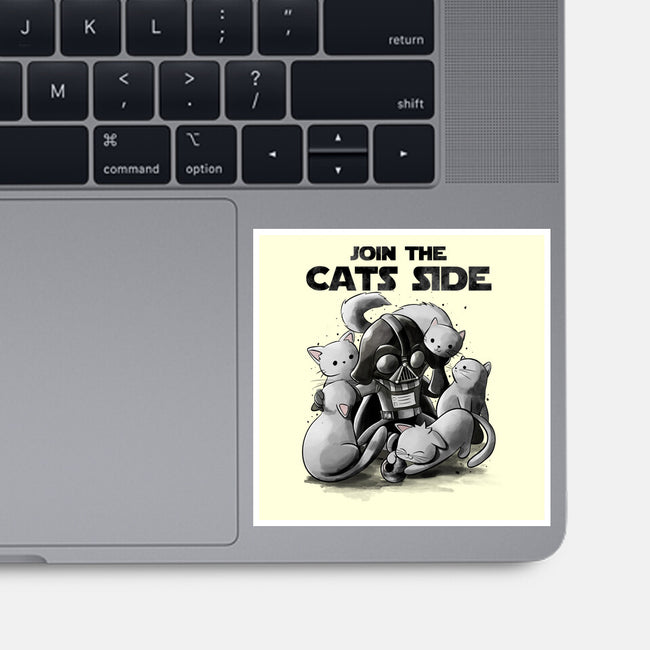 Join The Cats Side-None-Glossy-Sticker-fanfabio