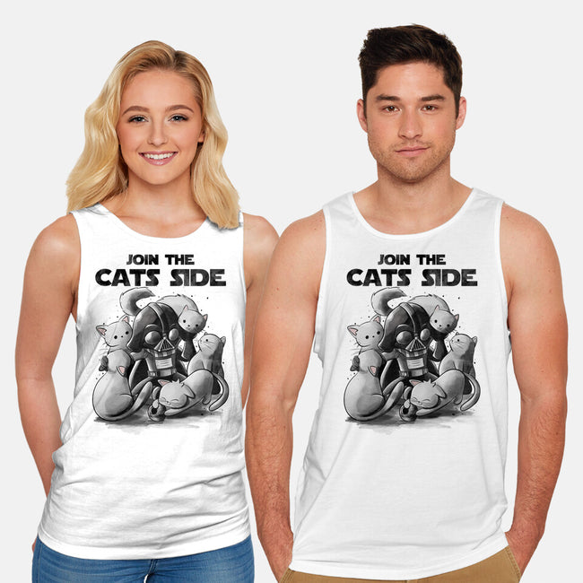 Join The Cats Side-Unisex-Basic-Tank-fanfabio