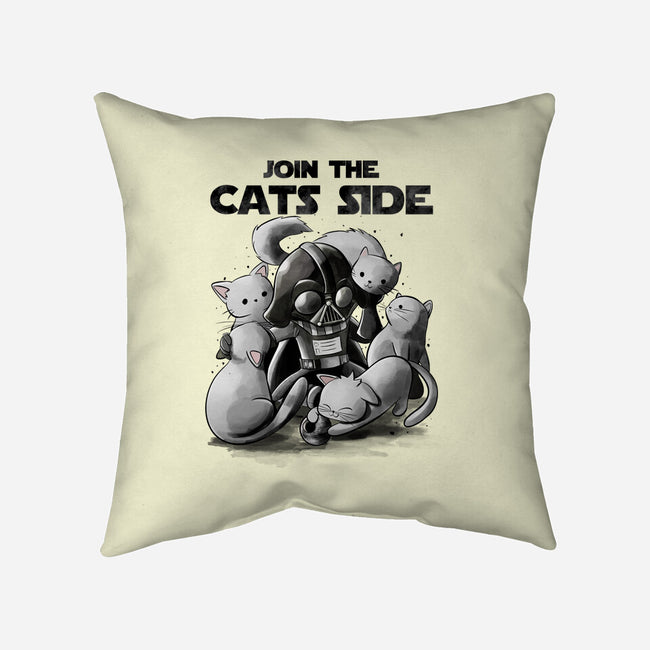 Join The Cats Side-None-Non-Removable Cover w Insert-Throw Pillow-fanfabio