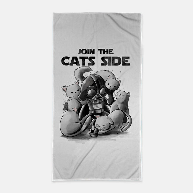Join The Cats Side-None-Beach-Towel-fanfabio