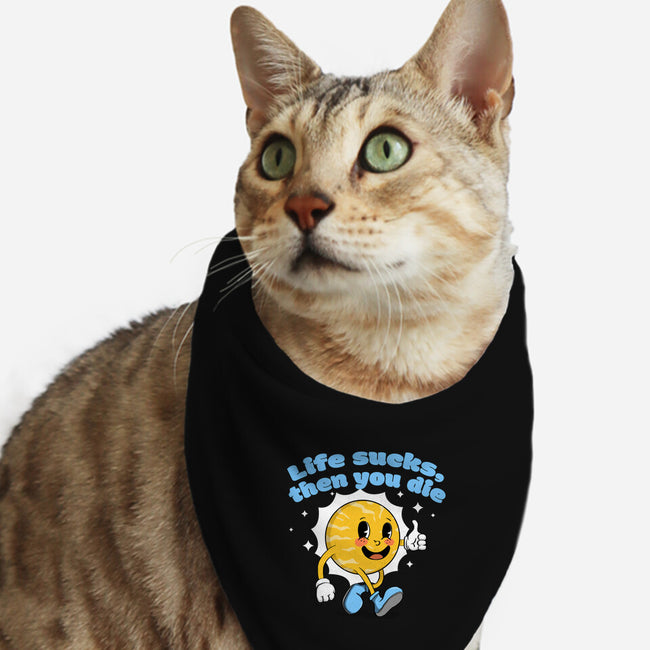 Life Sucks-Cat-Bandana-Pet Collar-IKILO