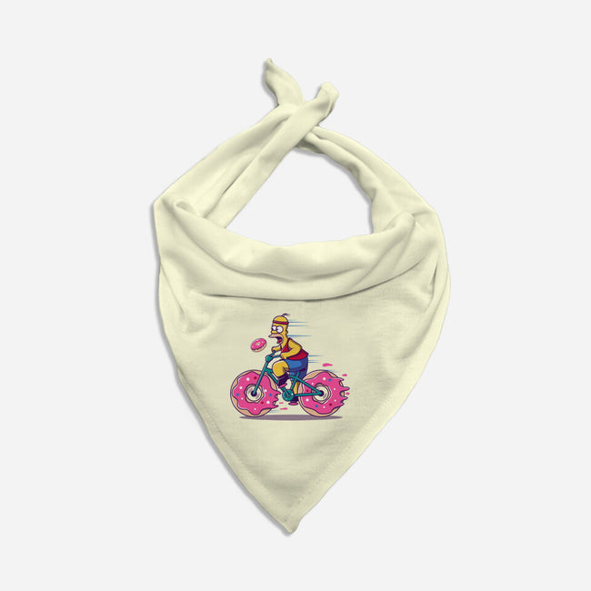 Donut Cycling-Dog-Bandana-Pet Collar-erion_designs