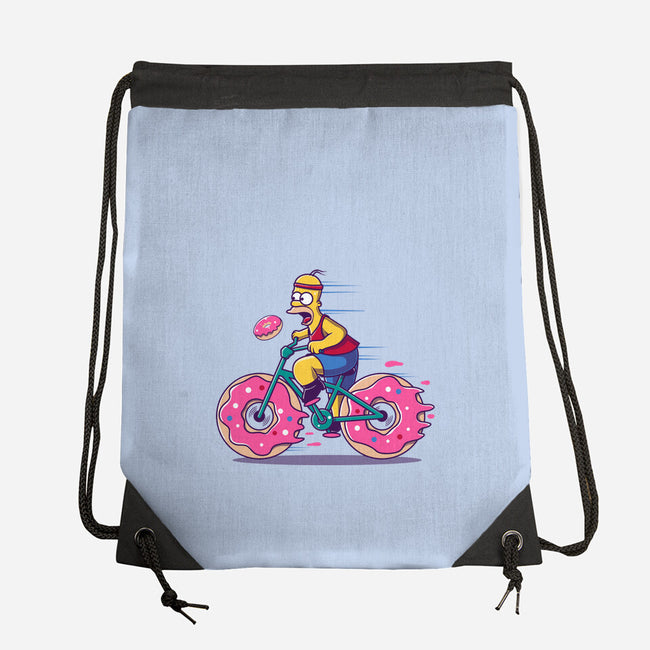 Donut Cycling-None-Drawstring-Bag-erion_designs