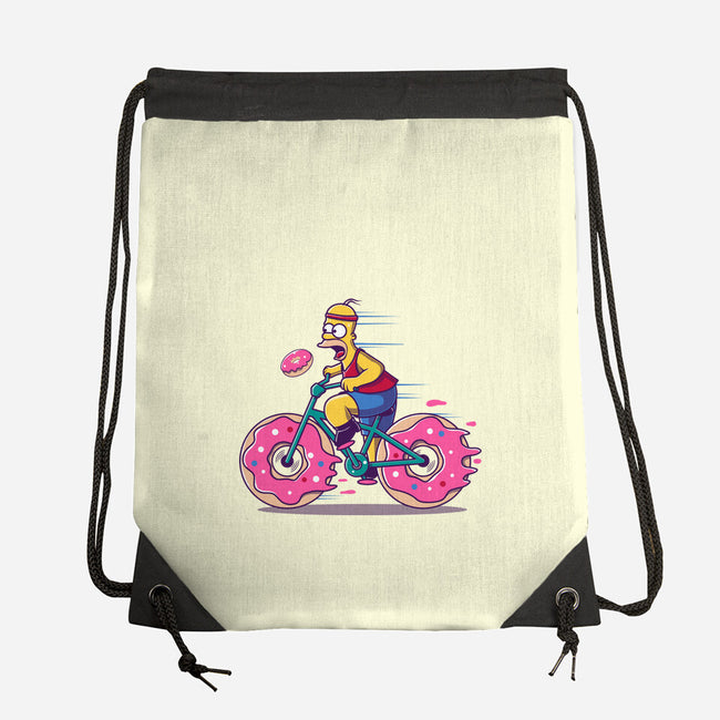 Donut Cycling-None-Drawstring-Bag-erion_designs