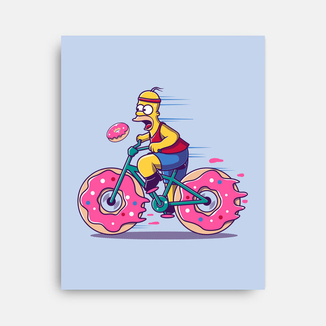 Donut Cycling-None-Stretched-Canvas-erion_designs