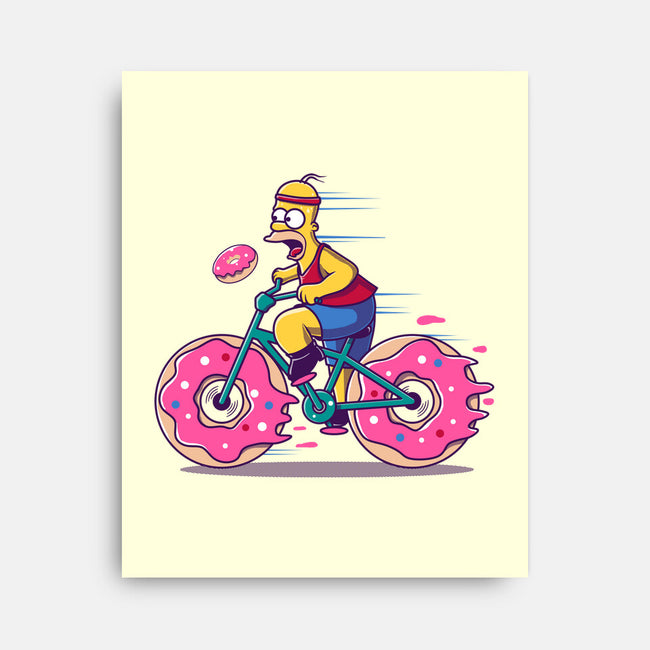 Donut Cycling-None-Stretched-Canvas-erion_designs