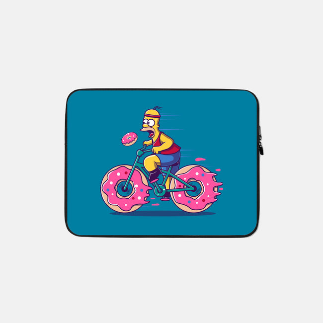 Donut Cycling-None-Zippered-Laptop Sleeve-erion_designs