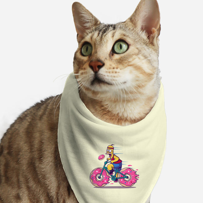 Donut Cycling-Cat-Bandana-Pet Collar-erion_designs