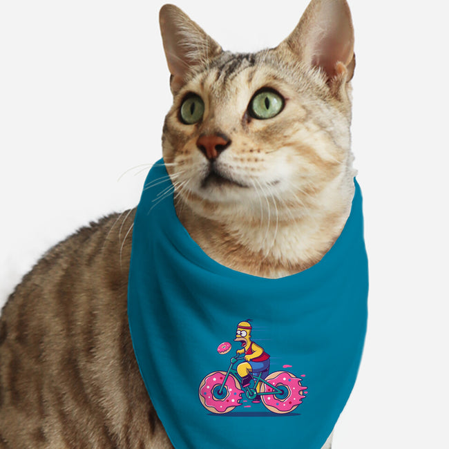 Donut Cycling-Cat-Bandana-Pet Collar-erion_designs