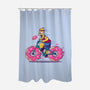Donut Cycling-None-Polyester-Shower Curtain-erion_designs