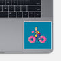 Donut Cycling-None-Glossy-Sticker-erion_designs