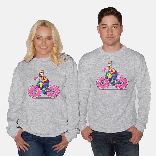 Donut Cycling-Unisex-Crew Neck-Sweatshirt-erion_designs