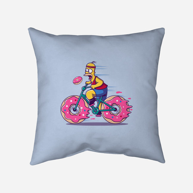 Donut Cycling-None-Non-Removable Cover w Insert-Throw Pillow-erion_designs