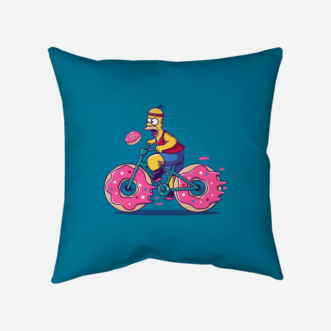 Donut Cycling-None-Removable Cover w Insert-Throw Pillow-erion_designs