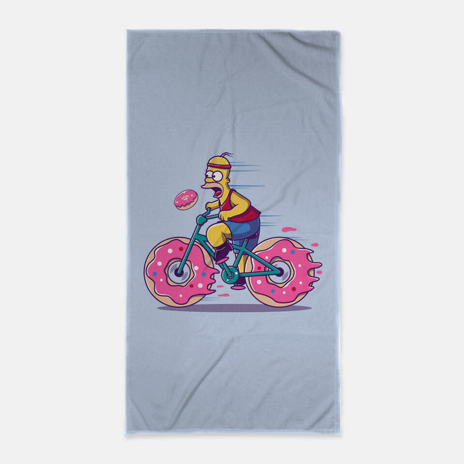 Donut Cycling-None-Beach-Towel-erion_designs