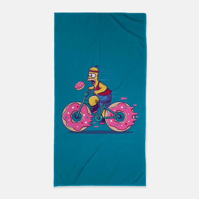 Donut Cycling-None-Beach-Towel-erion_designs