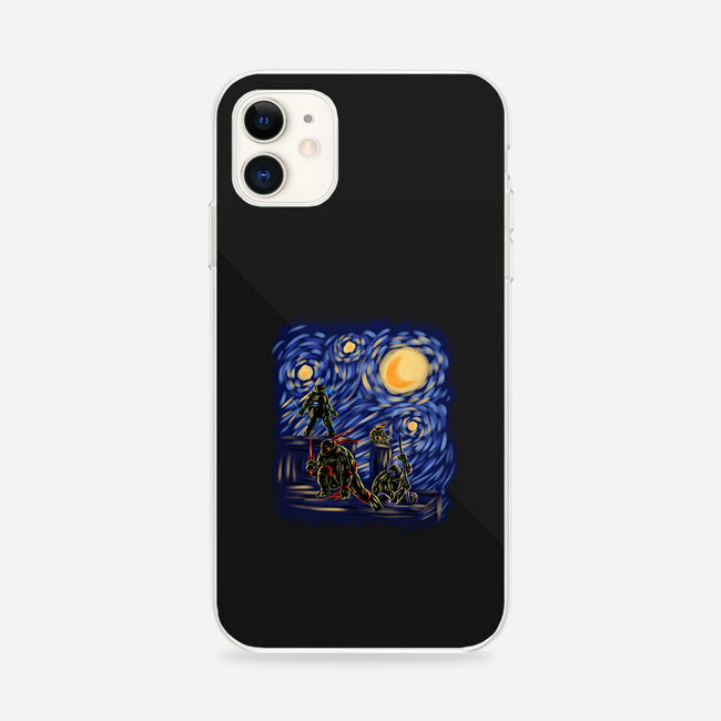 Turtle Into The Night-iPhone-Snap-Phone Case-nickzzarto