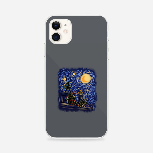 Turtle Into The Night-iPhone-Snap-Phone Case-nickzzarto