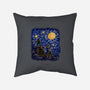 Turtle Into The Night-None-Removable Cover-Throw Pillow-nickzzarto