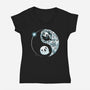 Ying Yang Nightmare-Womens-V-Neck-Tee-Vallina84