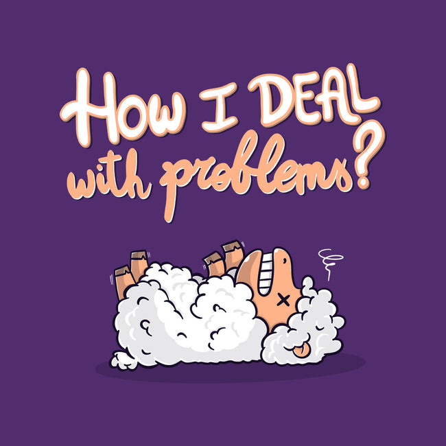 How I Deal With Problems-Womens-Fitted-Tee-Freecheese