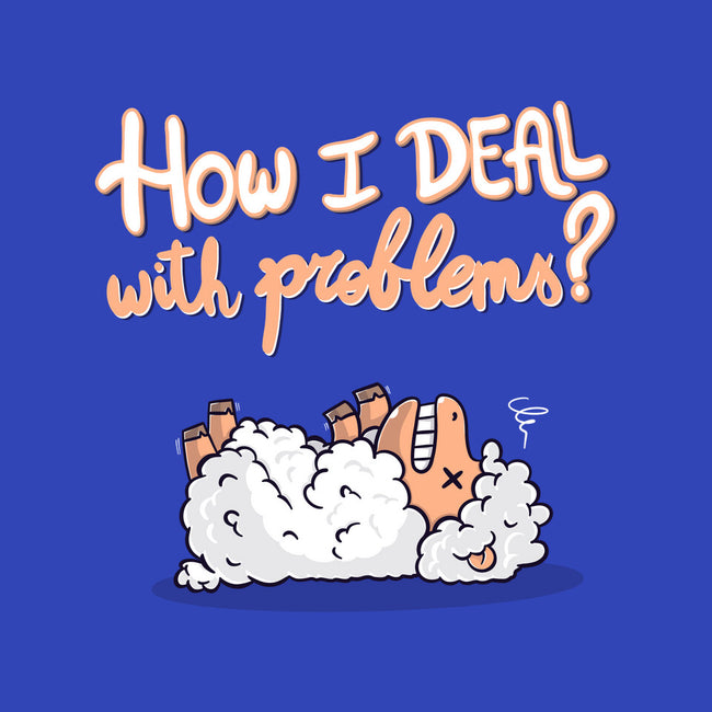 How I Deal With Problems-Mens-Heavyweight-Tee-Freecheese