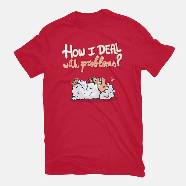 How I Deal With Problems-Womens-Basic-Tee-Freecheese