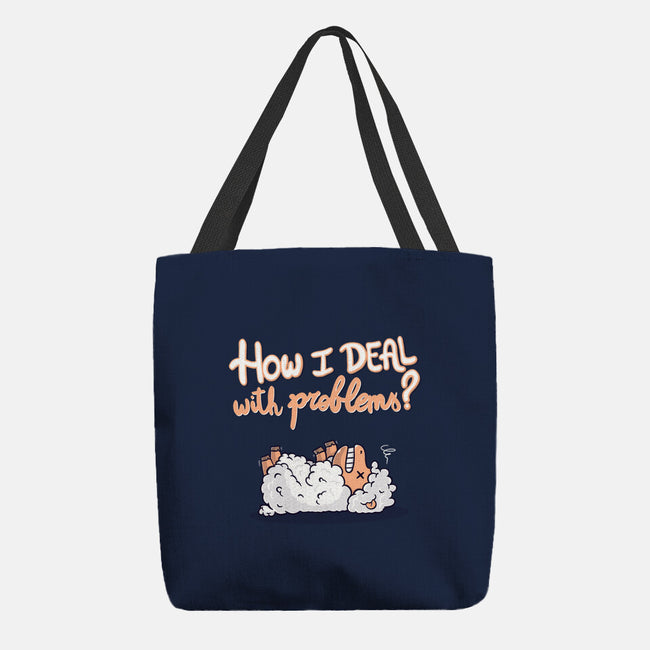 How I Deal With Problems-None-Basic Tote-Bag-Freecheese