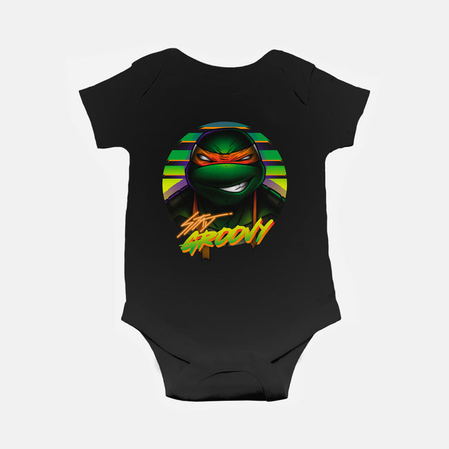 Stay Groovy Turtle-Baby-Basic-Onesie-Getsousa!