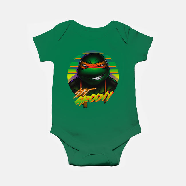 Stay Groovy Turtle-Baby-Basic-Onesie-Getsousa!