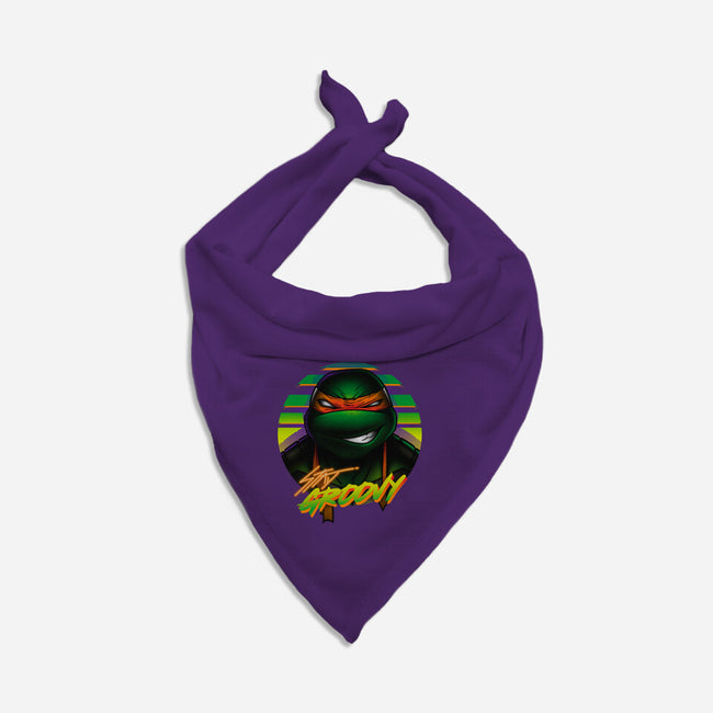 Stay Groovy Turtle-Cat-Bandana-Pet Collar-Getsousa!