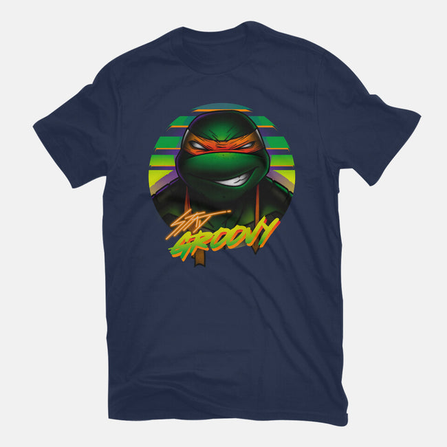 Stay Groovy Turtle-Womens-Fitted-Tee-Getsousa!