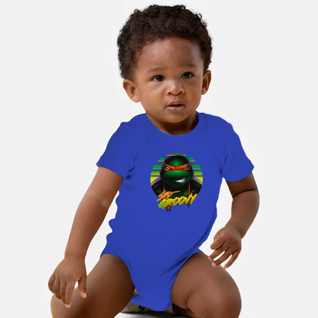 Stay Groovy Turtle-Baby-Basic-Onesie-Getsousa!