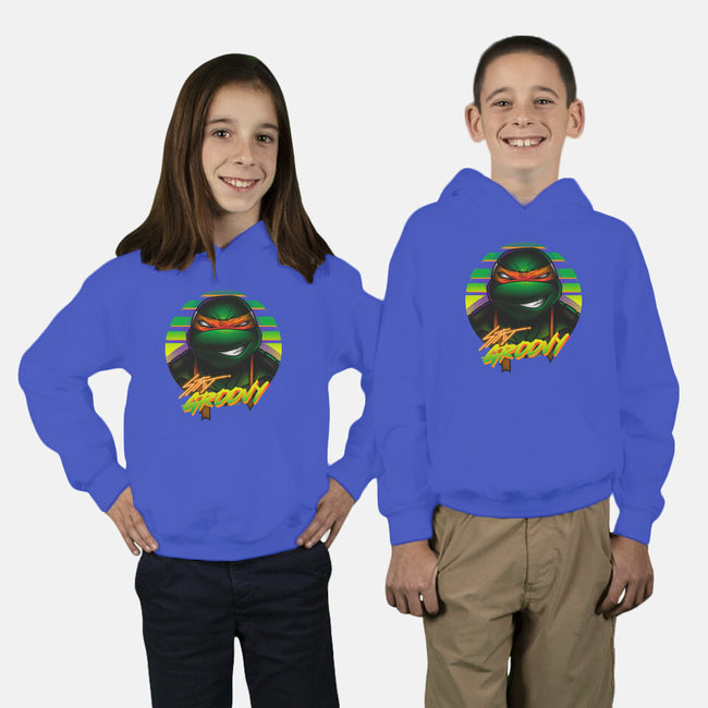 Stay Groovy Turtle-Youth-Pullover-Sweatshirt-Getsousa!