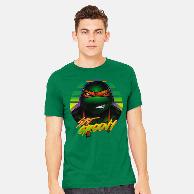 Stay Groovy Turtle-Mens-Heavyweight-Tee-Getsousa!