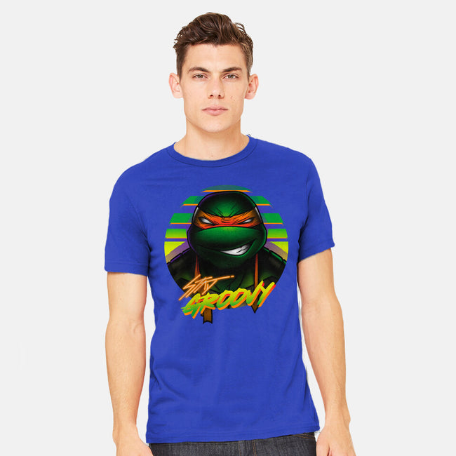 Stay Groovy Turtle-Mens-Heavyweight-Tee-Getsousa!