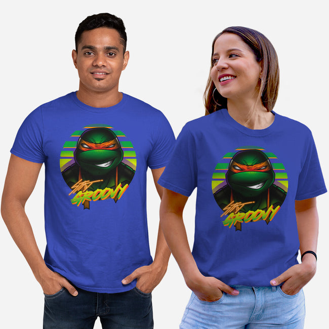 Stay Groovy Turtle-Unisex-Basic-Tee-Getsousa!