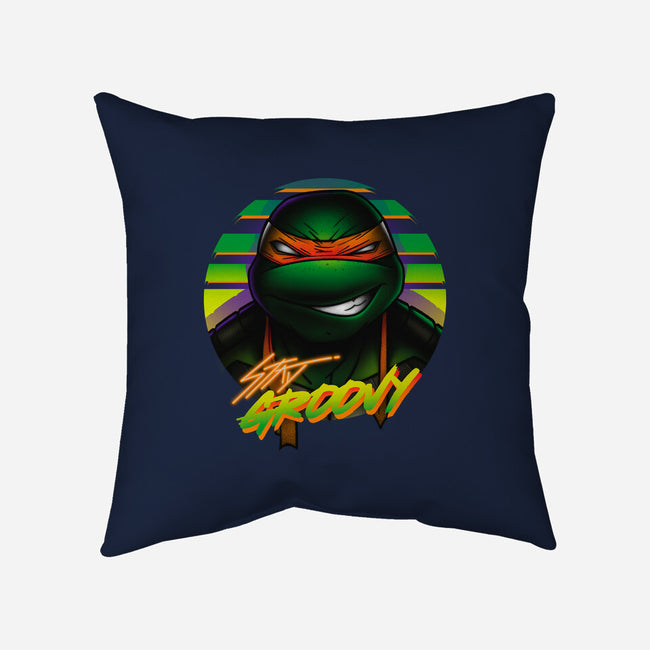 Stay Groovy Turtle-None-Non-Removable Cover w Insert-Throw Pillow-Getsousa!