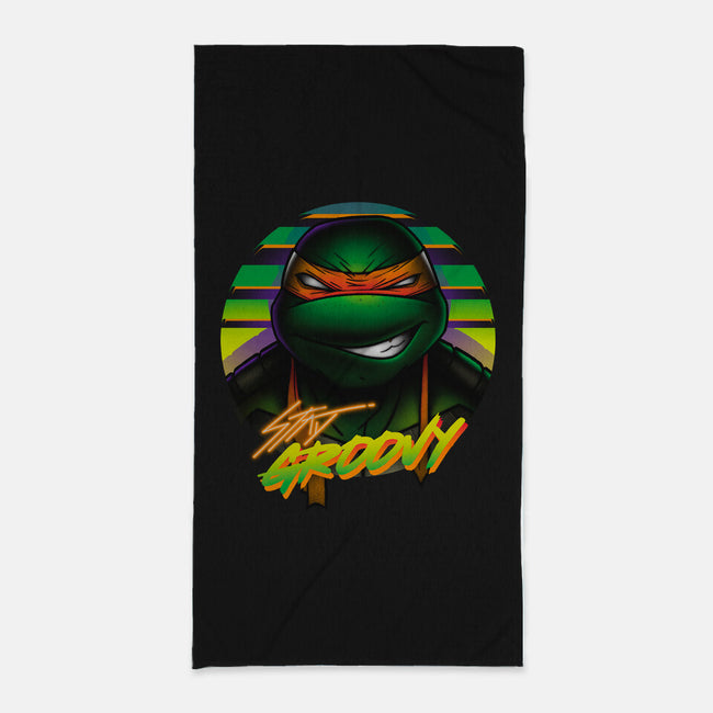Stay Groovy Turtle-None-Beach-Towel-Getsousa!