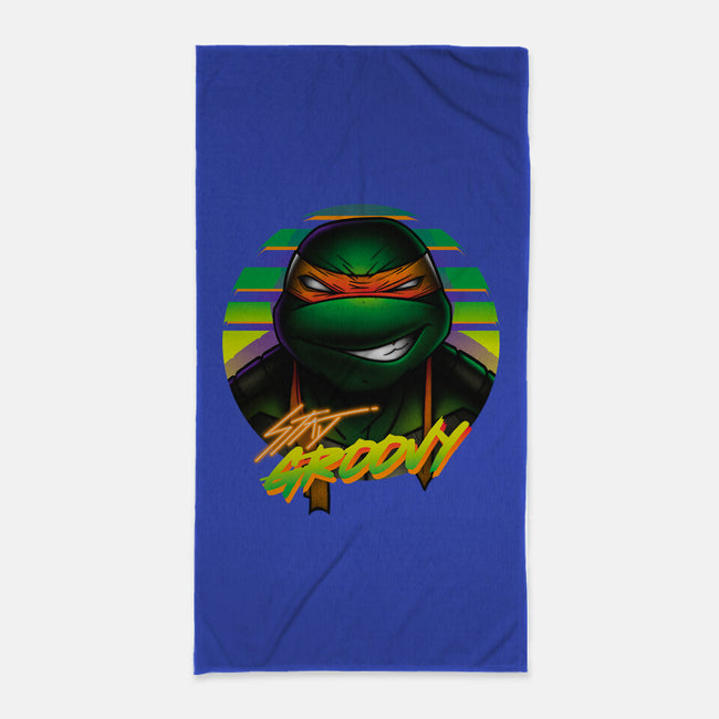 Stay Groovy Turtle-None-Beach-Towel-Getsousa!