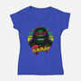 Stay Savage Turtle-Womens-V-Neck-Tee-Getsousa!