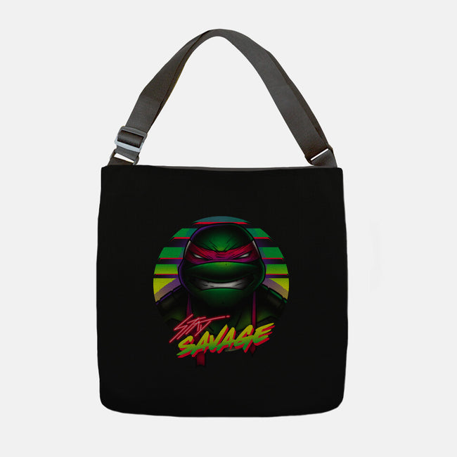 Stay Savage Turtle-None-Adjustable Tote-Bag-Getsousa!